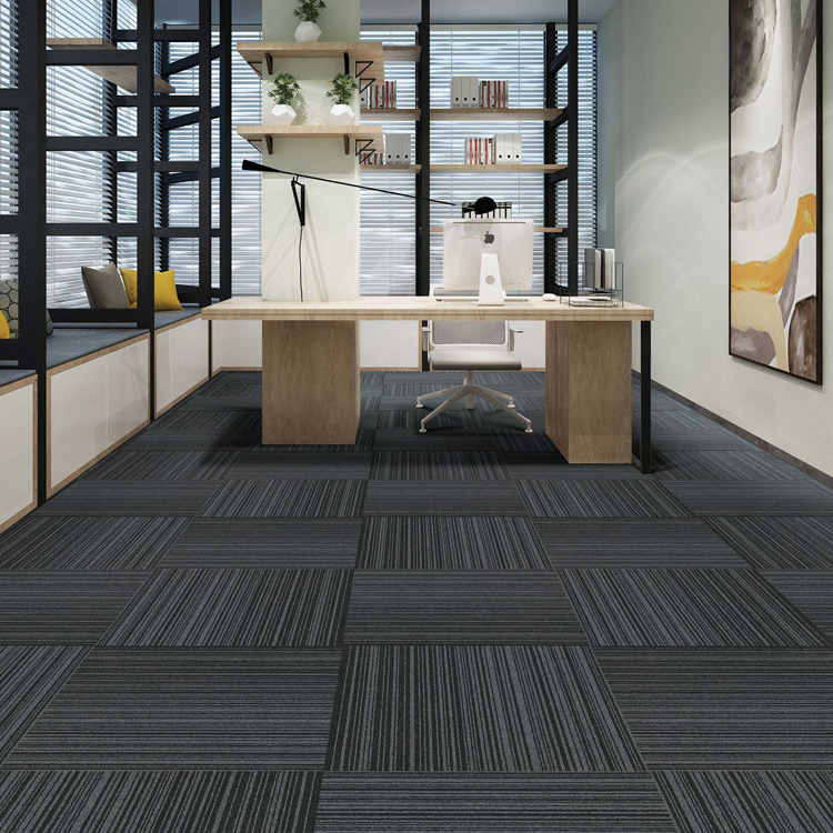 ZSFN22 Nylon 50*50 Loop Pile Carpet Tiles For Office