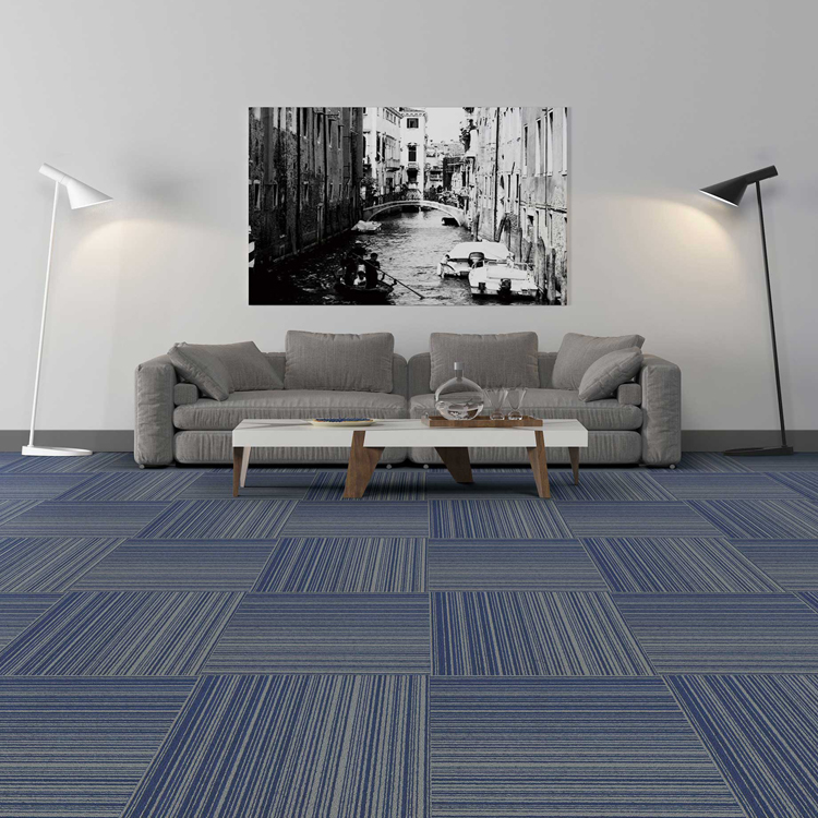 ZSFN22 Nylon 50*50 Loop Pile Carpet Tiles For Office