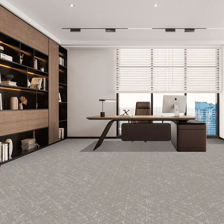 Plain Decoration Office Flooring 25*100Cm Carpet Tiles