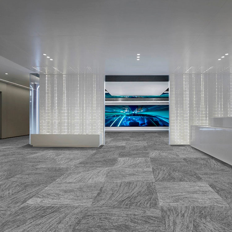 Commercial Plain 50X50cm Office Carpet Tiles
