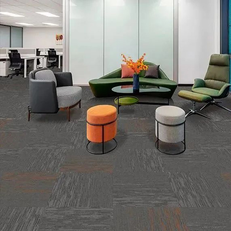Decorative 50x50cm Commercial Flooring Carpet Tiles