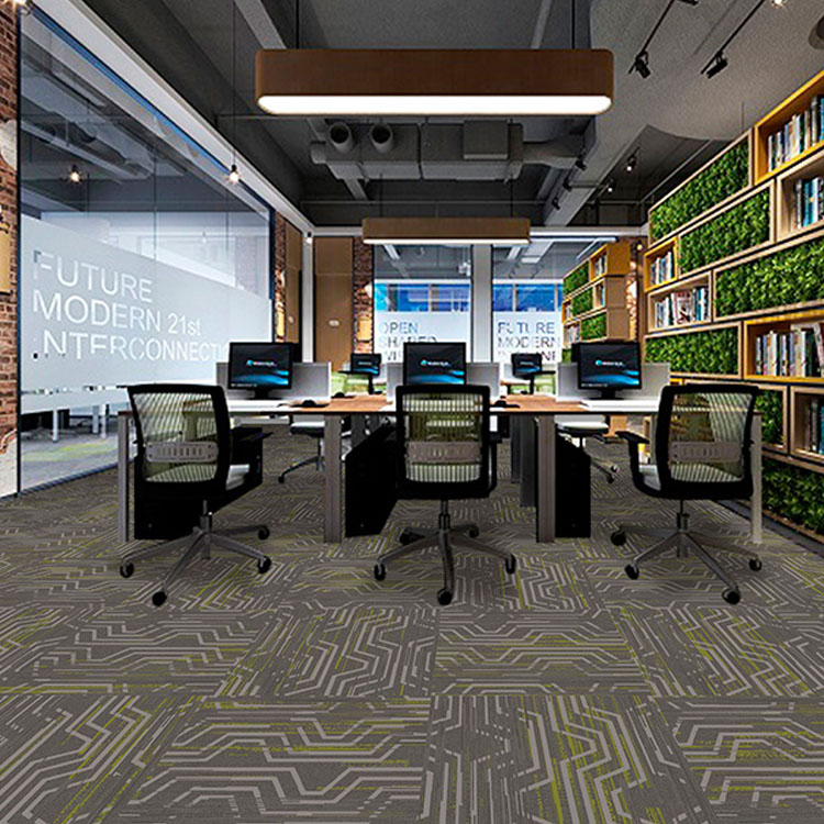 High Quality Luxury Carpet Tiles Office Commercial Carpet Tiles 50x50cm Squares Carpet Factory