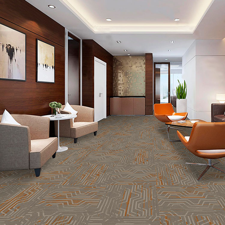 High Quality Luxury Carpet Tiles Office Commercial Carpet Tiles 50x50cm Squares Carpet Factory