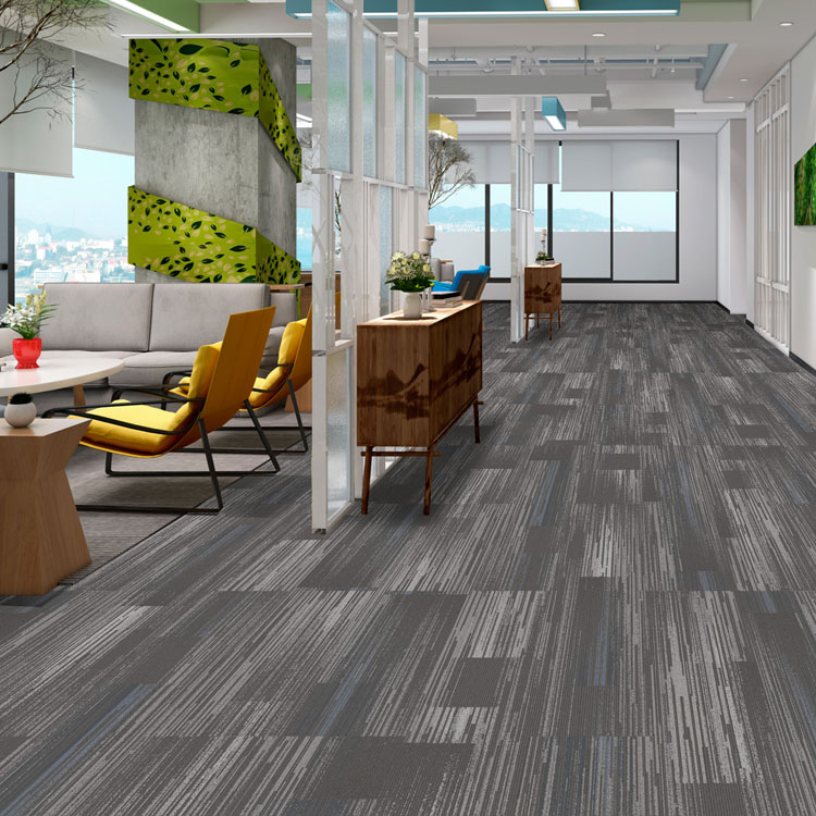 Durable Commercial Grey Carpet Tiles For Office Floor