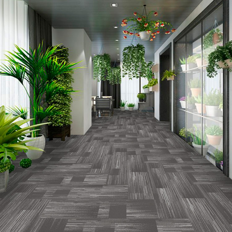 Durable Commercial Grey Carpet Tiles For Office Floor