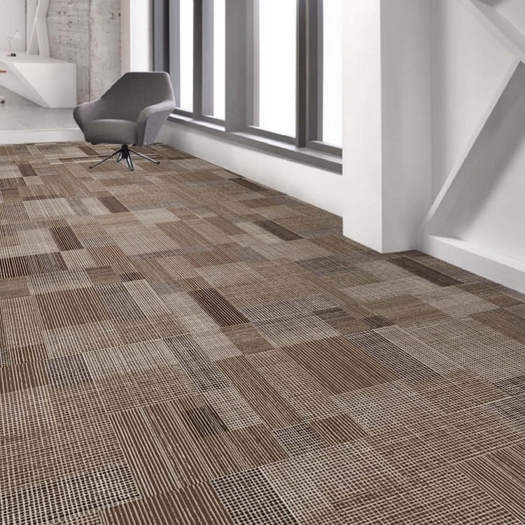 Fashion Design Loop Pile Polyamide Carpet Tiles