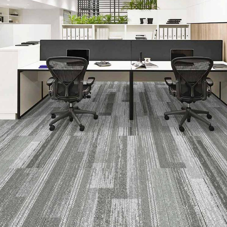High Quality Printed Loop Pile Polyamide Carpet Tiles
