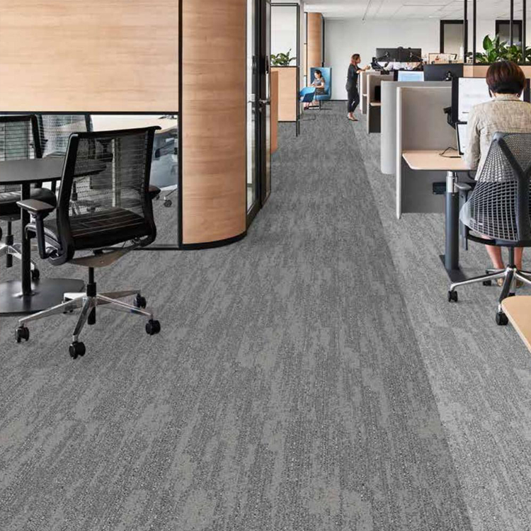 Durable Printed Loop Pile Polyamide Carpet Tiles For Office Floor