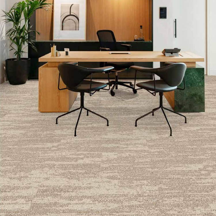 Durable Printed Loop Pile Polyamide Carpet Tiles For Office Floor