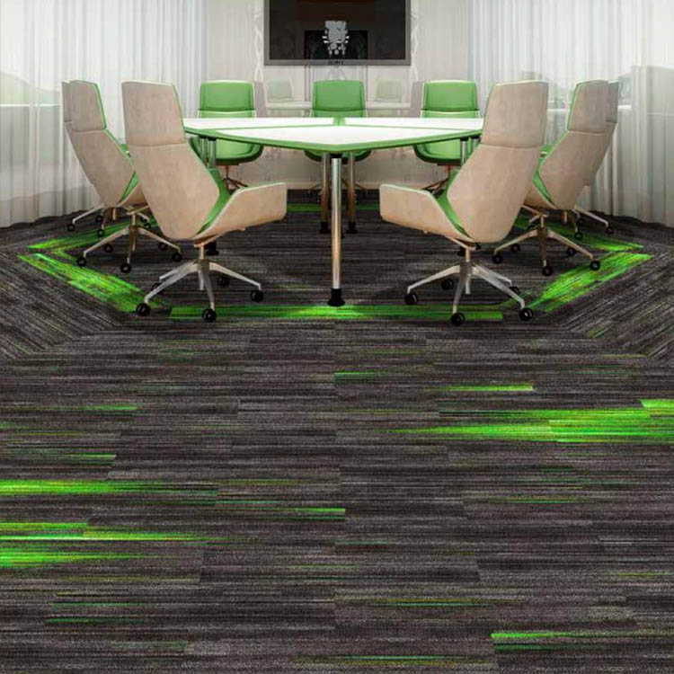 Customized High Quality Commercial Loop Pile Printed Carpet Tiles