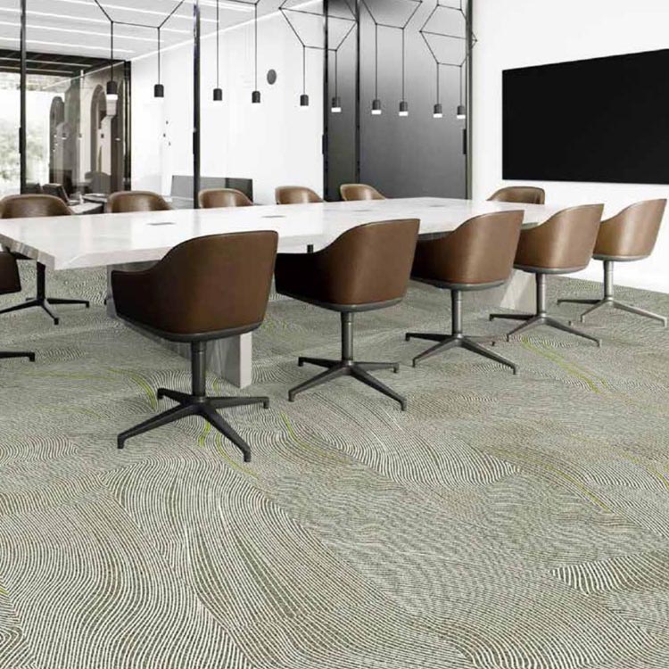 New Design Commercial Loop Pile Printed Carpet Tiles