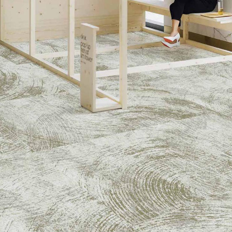 Nylon Fireproof Commercial Textured Carpet Tiles