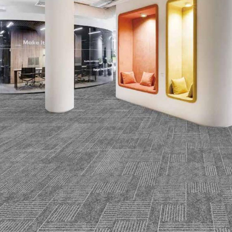 Polyamide Loop Pile Removable Office Floor Carpet Tiles