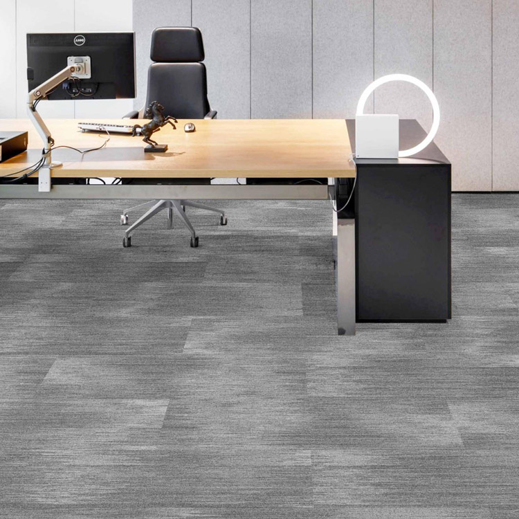 Nylon Carpet Tiles Commercial Office Long Strip Shape Carpet Tiles