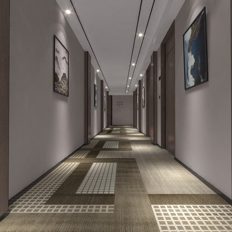 High Quality Wall To Wall Broadloom Printed Carpet For Hotel  Aisle