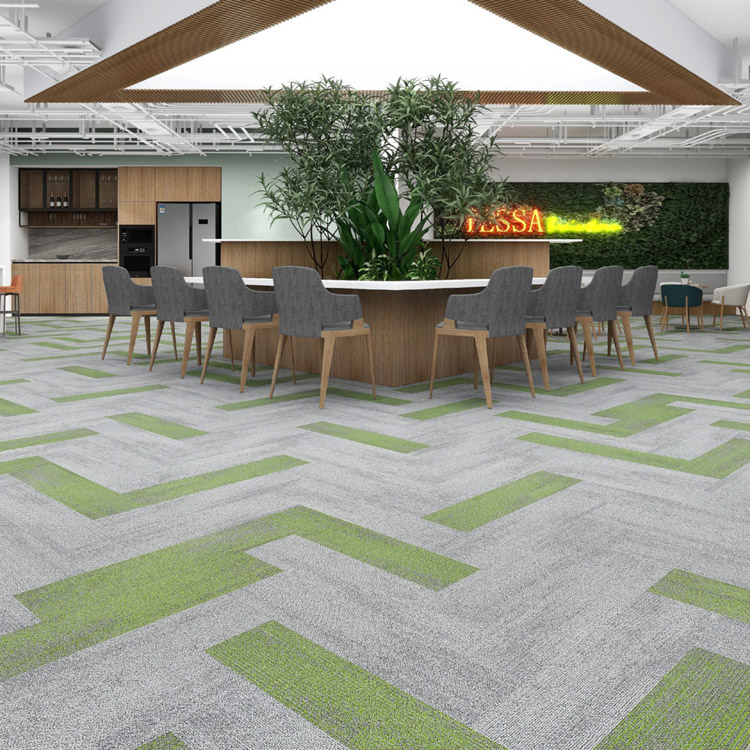 High Quality Office Carpet Tiles PVC Backing Carpet Tiles For Office