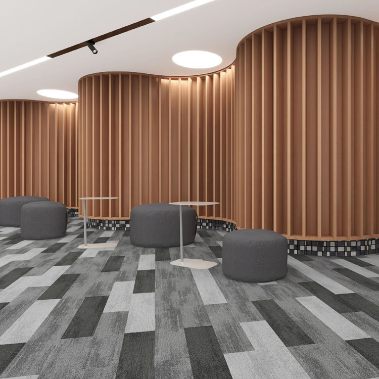 High Quality Office Carpet Tiles PVC Backing Carpet Tiles For Office