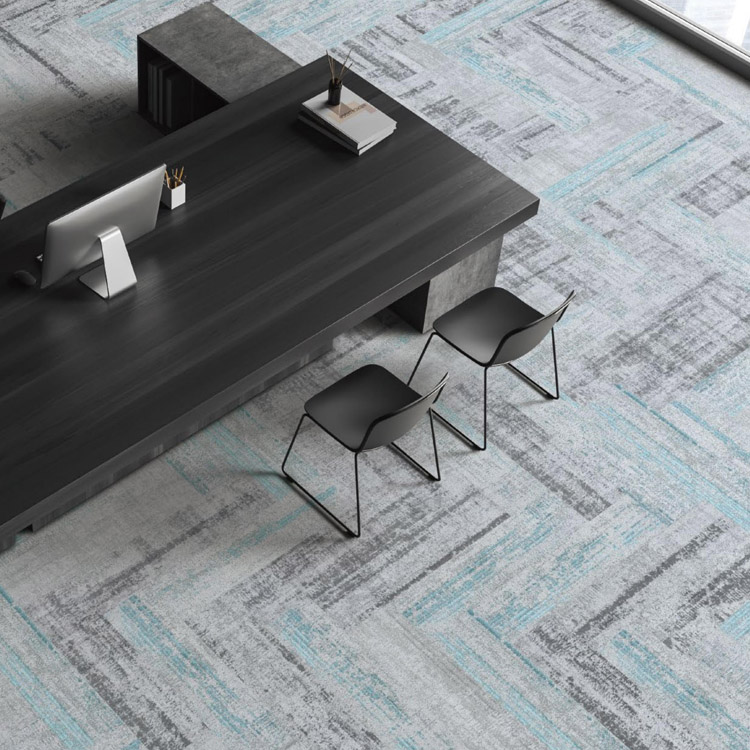 Office Flooring Carpet Tiles High Quality PVC Backing Level Loop Carpet Tiles