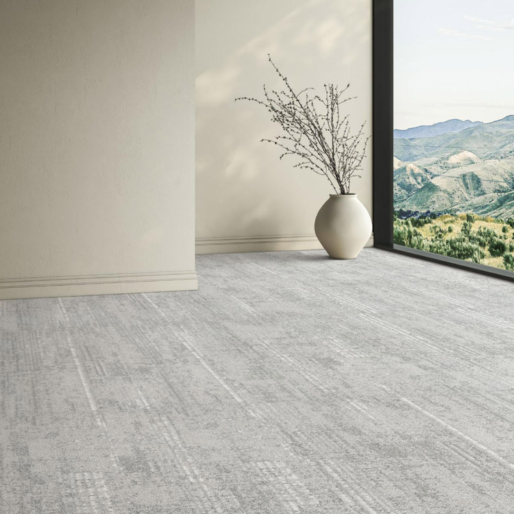 Office Flooring Carpet Tiles High Quality PVC Backing Level Loop Carpet Tiles