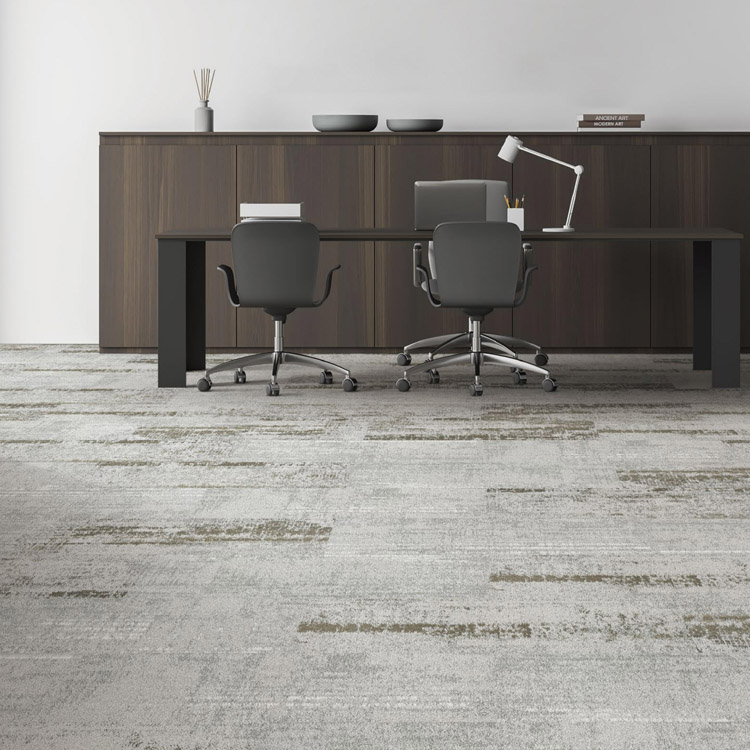 Office Flooring Carpet Tiles High Quality PVC Backing Level Loop Carpet Tiles
