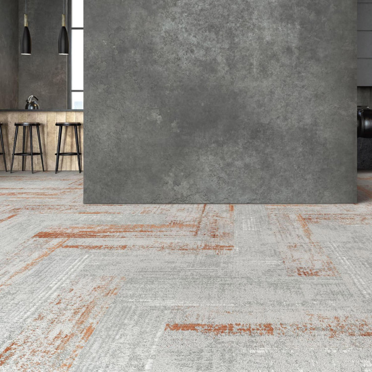 Office Flooring Carpet Tiles High Quality PVC Backing Level Loop Carpet Tiles