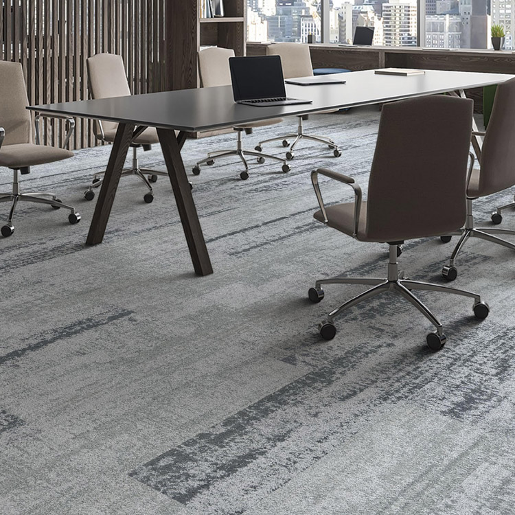 Office Flooring Carpet Tiles High Quality PVC Backing Level Loop Carpet Tiles
