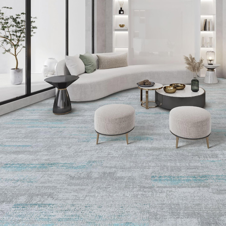 Office Flooring Carpet Tiles High Quality PVC Backing Level Loop Carpet Tiles