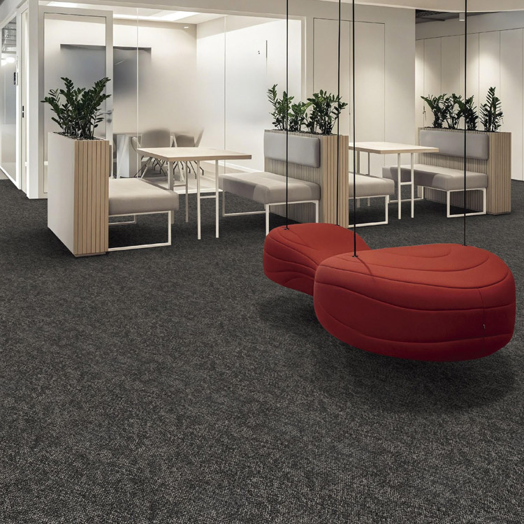 Office Flooring Carpet Tiles Nylon Loop Pile 50*50cm Carpet Tiles