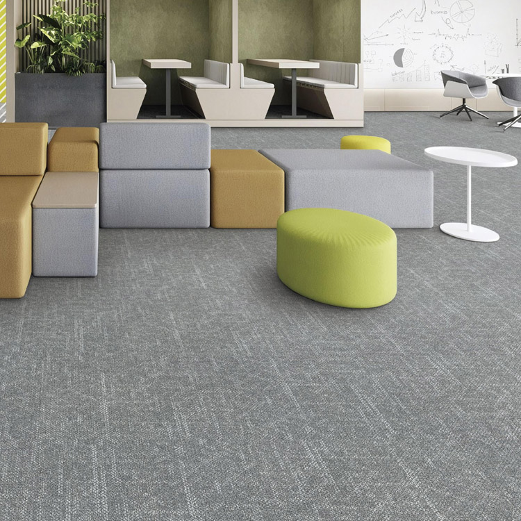 Office Flooring Carpet Tiles Nylon Loop Pile 50*50cm Carpet Tiles
