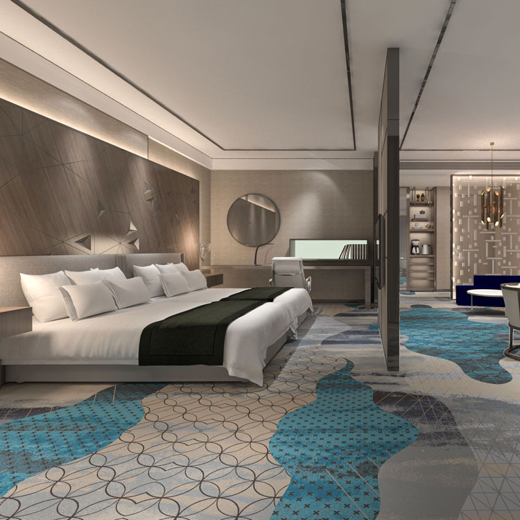 Wholesale Broadloom Hotel Room High-definition Printed Carpet