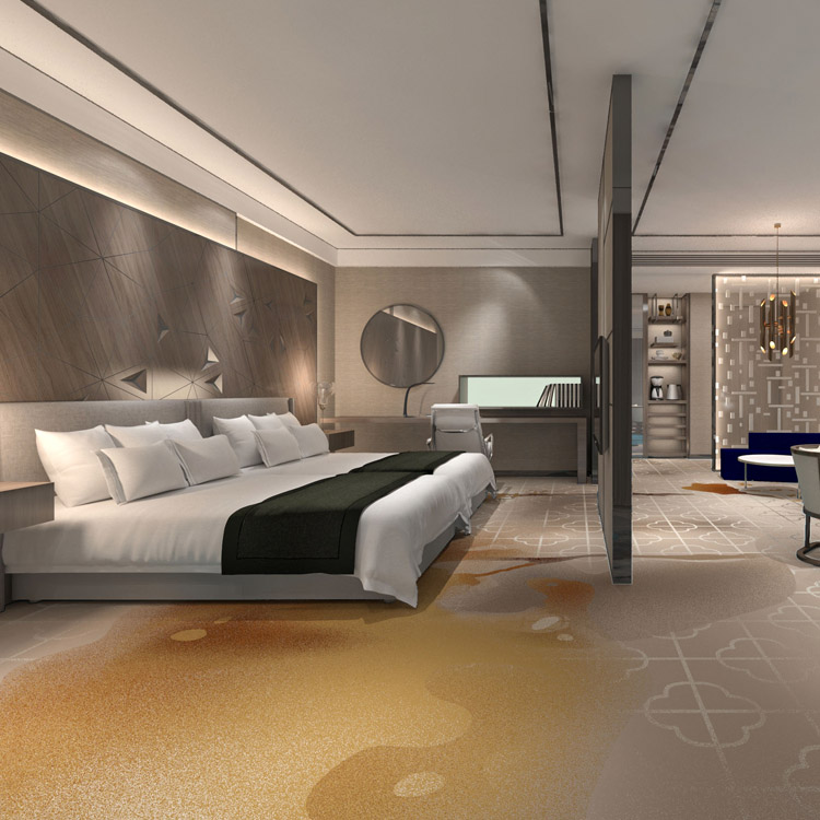 Wholesale Broadloom Hotel Room High-definition Printed Carpet