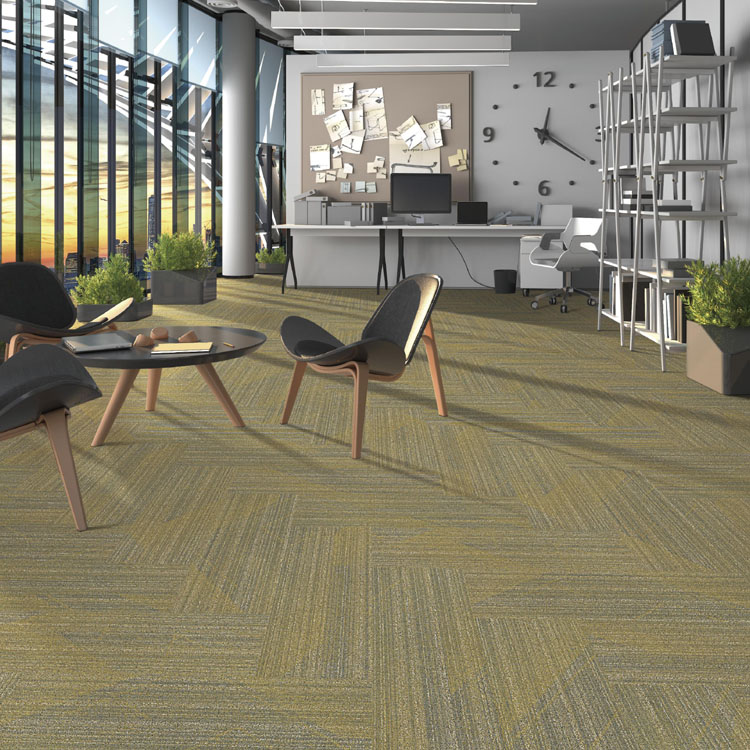 Office Flooring Nylon Carpet Tiles High Quality PVC Backing 33.3*100cm Carpet Tiles