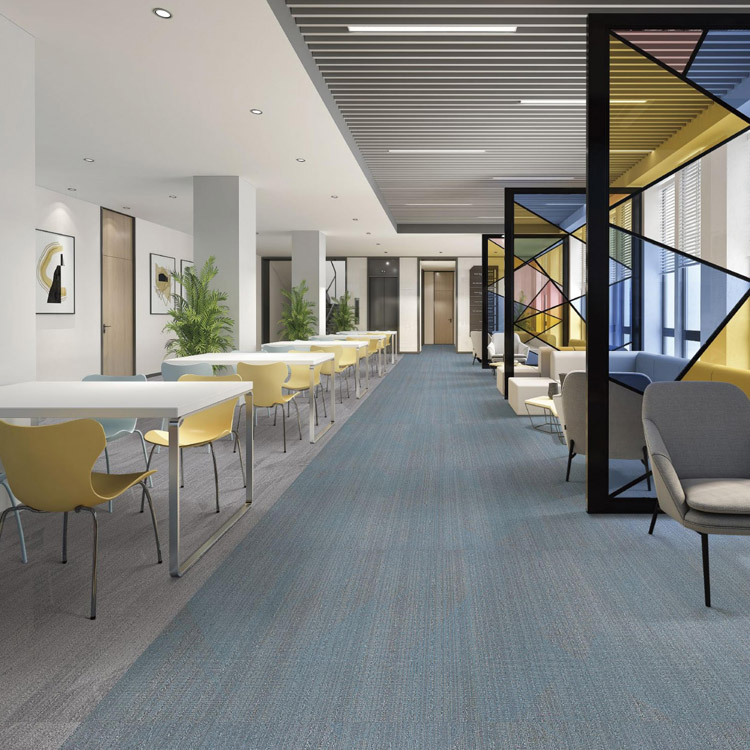 Office Flooring Nylon Carpet Tiles High Quality PVC Backing 33.3*100cm Carpet Tiles