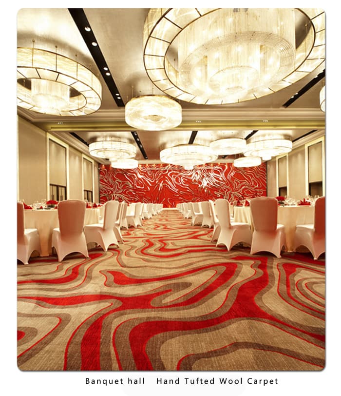 Banquet hall Hand Tufted Wool Carpet