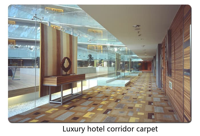 Luxury hotel corridor carpet