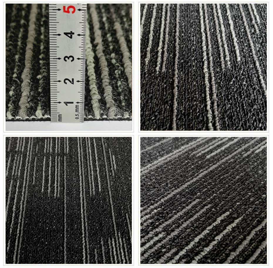 Bitumen Backing PP Carpet Tile 50cmx50cm