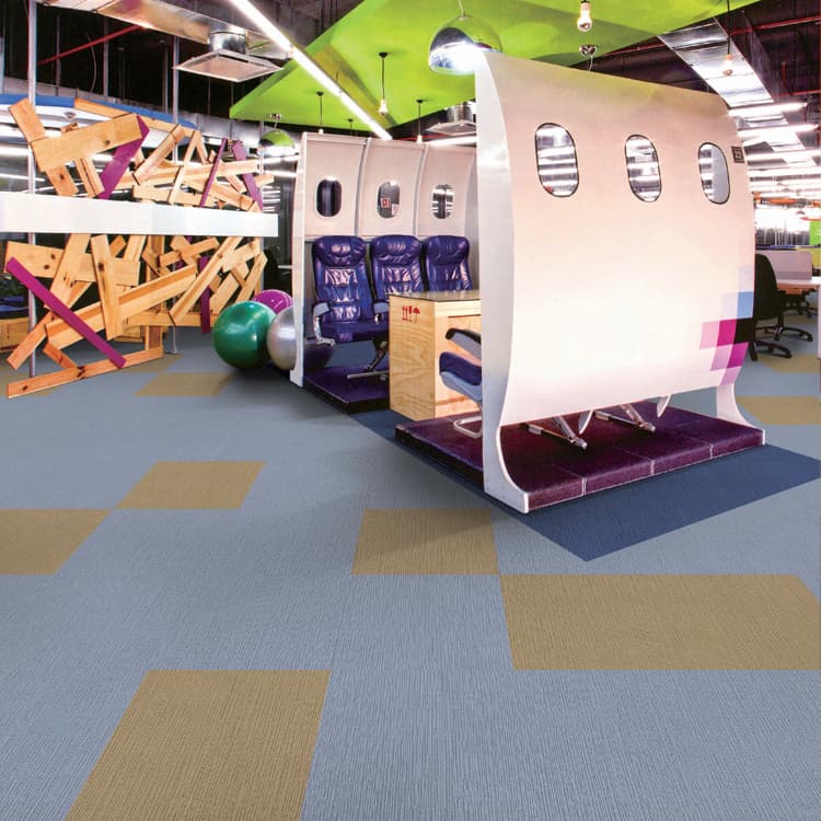 Office Public Places Carpet Tiles Popular Hot Sale PVC Backing Carpet Tile