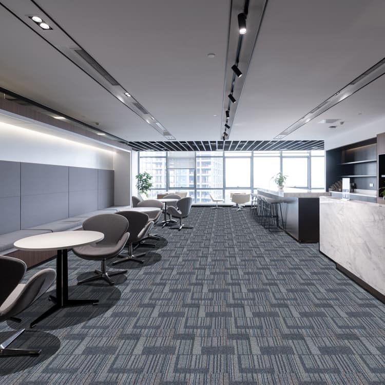 Meeting Room Floor Printing Carpet Tiles 50*50