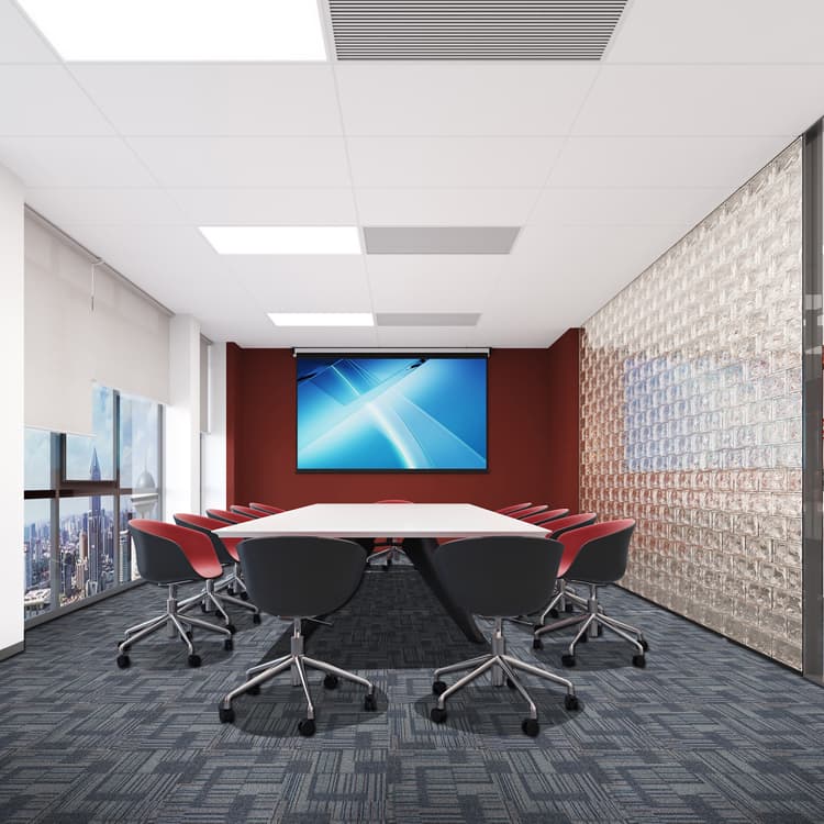 Meeting Room Floor Printing Carpet Tiles 50*50