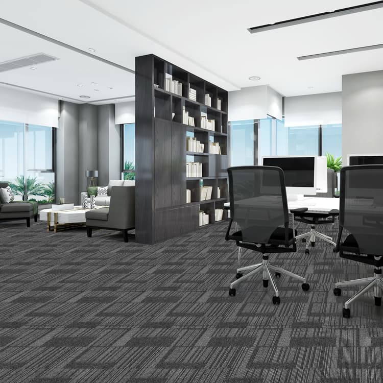 Meeting Room Floor Printing Carpet Tiles 50*50