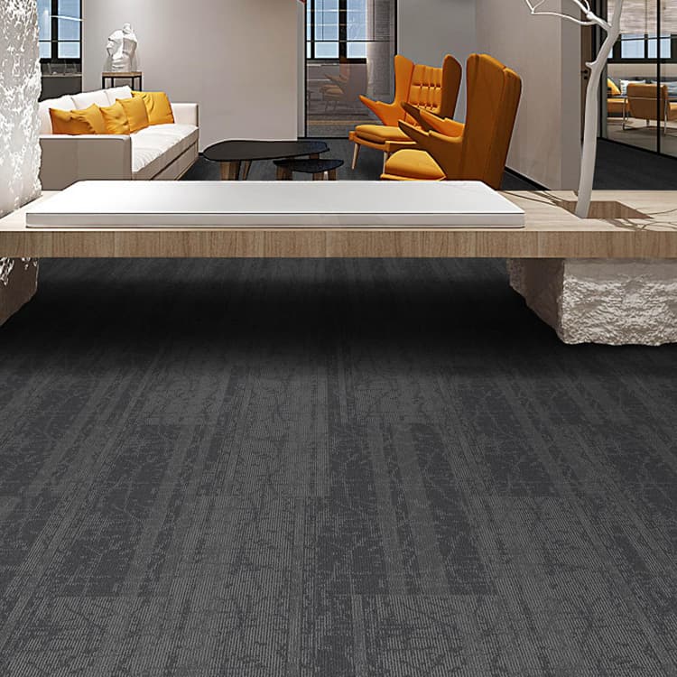 Nylon Loop Pile 25*100 cm Office Flooring Carpet Tiles