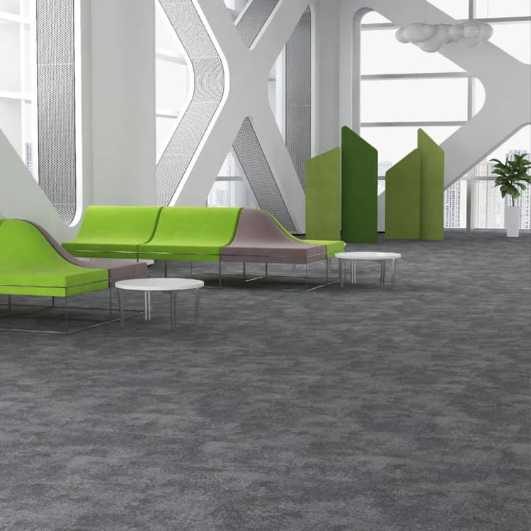 QF300 Tufted 50*50 Loop Pile Office Floor Carpet Tiles