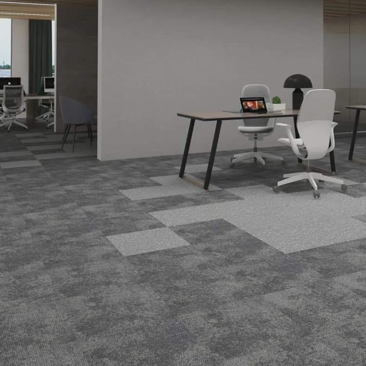 QF300 Tufted 50*50 Loop Pile Office Floor Carpet Tiles