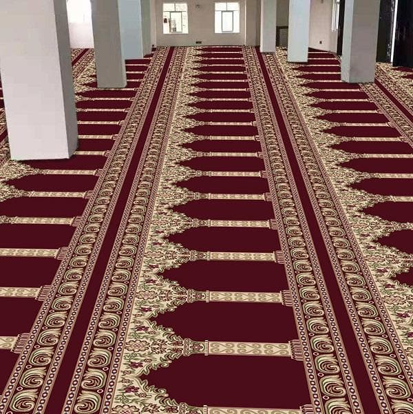Printed Carpet Wall To Wall Mosque Prayer Carpet