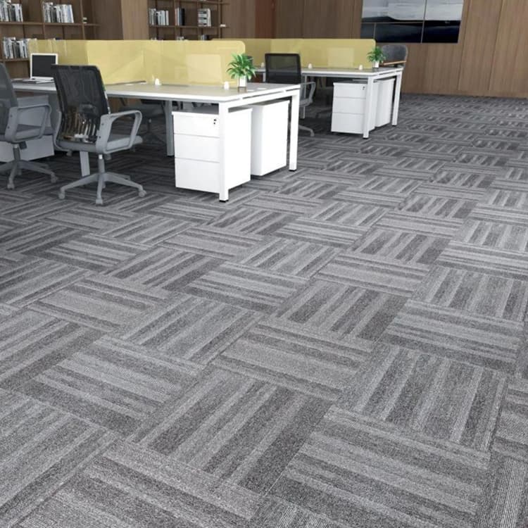 YunTian Machine Made Plain 50*50cm Carpet Tiles For Office Floor