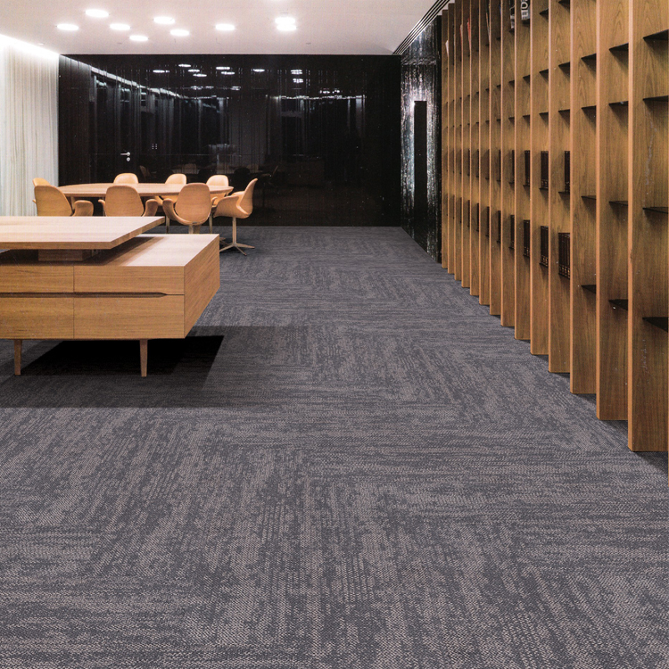 PP 25*100cm Commercial Office Floor Carpet Tiles