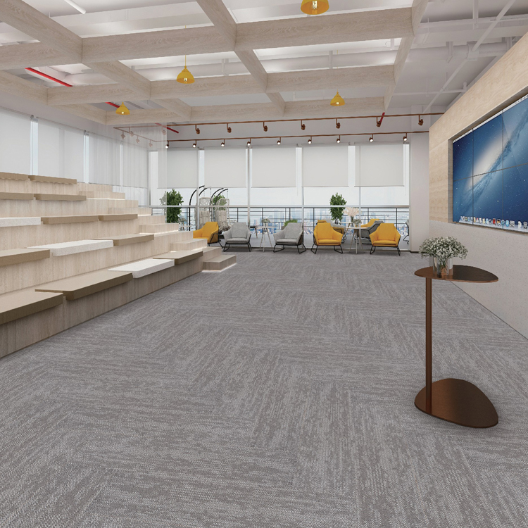 PP 25*100cm Commercial Office Floor Carpet Tiles
