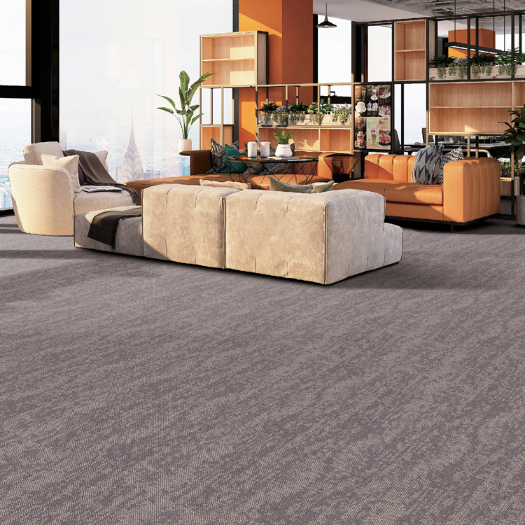 PP 25*100cm Commercial Office Floor Carpet Tiles