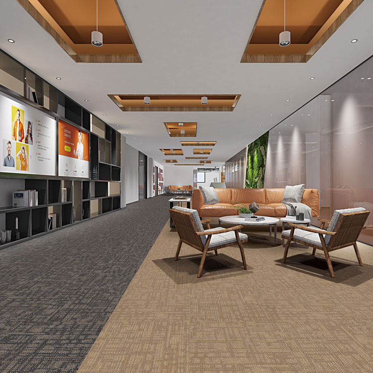 PP 50*50cm Commercial Use Office Carpet Tiles