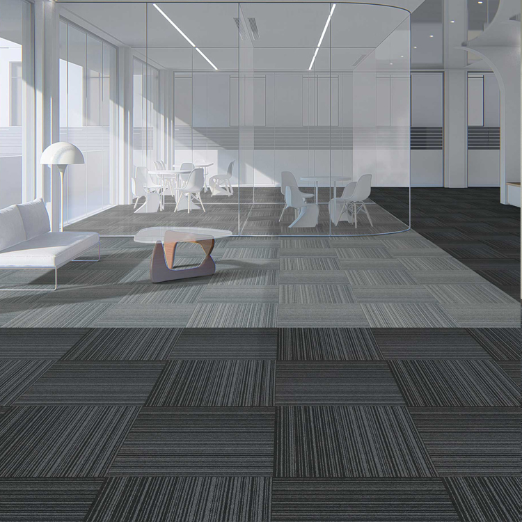 ZSFN22 Nylon 50*50 Loop Pile Carpet Tiles For Office